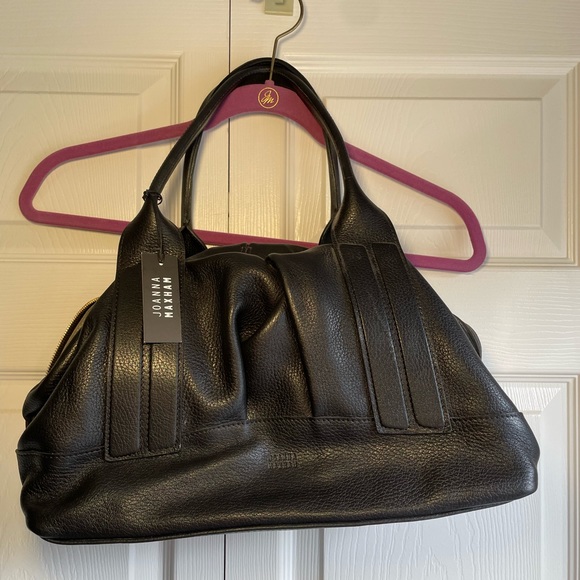 Black Leather bag with Crossbody